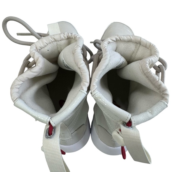 Nike Tanjun High Rise Sneakers in Phantom/Desert Sand/Gym Red Women's Size 8.5 - Picture 9 of 16